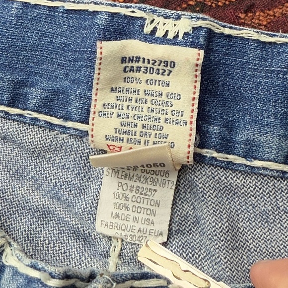 Y2K Super Baggy True Religion MVP Jeans - Picture 5 of 8
